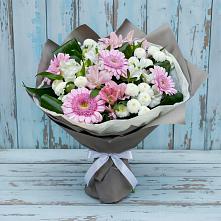 Букет цветов из:  Герберы, Альстромерии и Хризантемы #REPLACE_PRED# Новом Чиркее