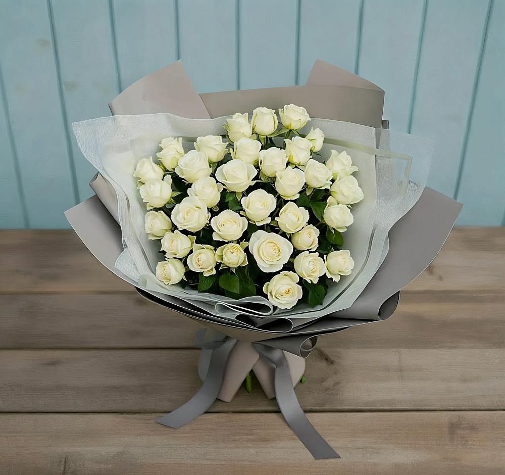 Букет Белоснежная нежность в Новом Чиркее