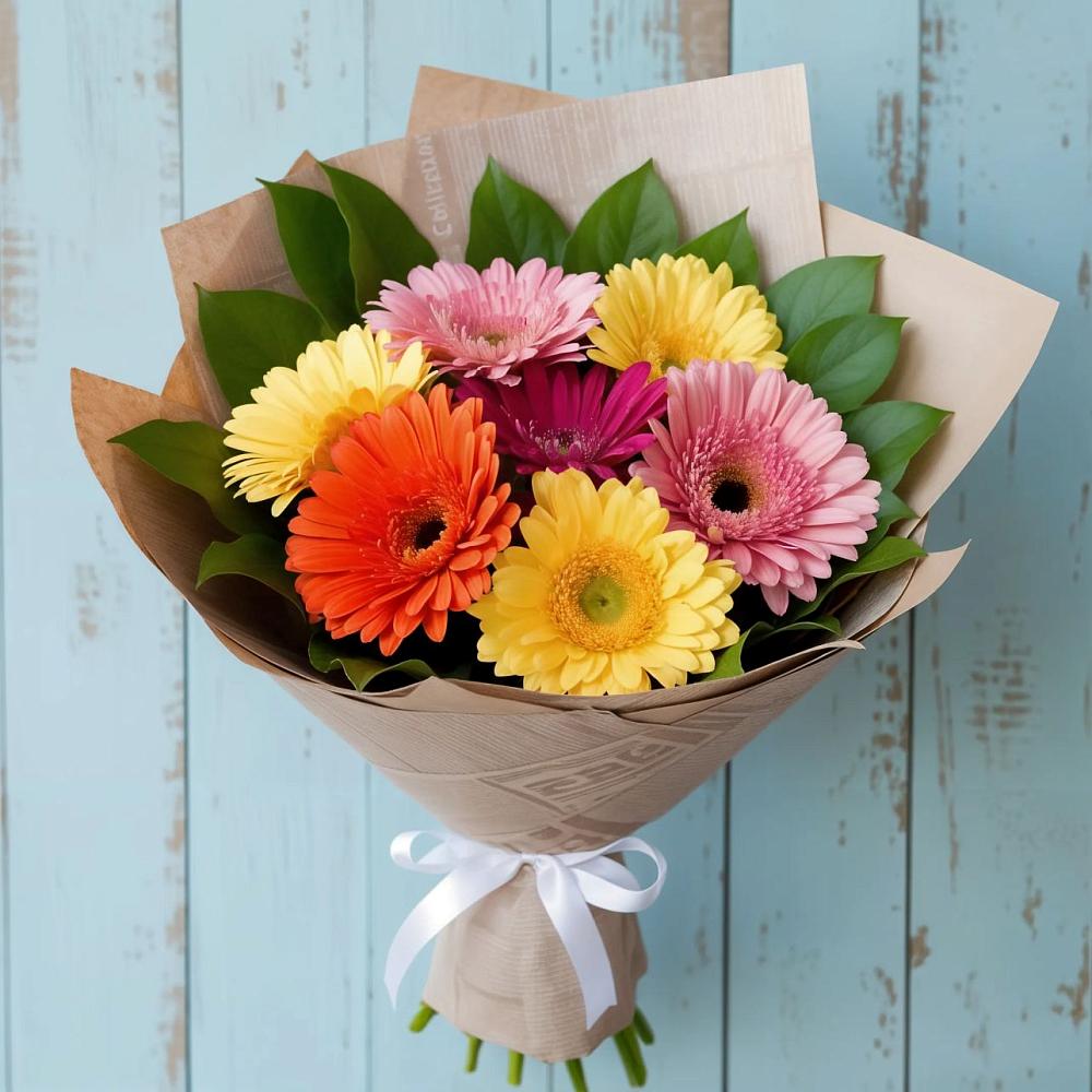 Букет цветов из: Герберы в Новом Чиркее