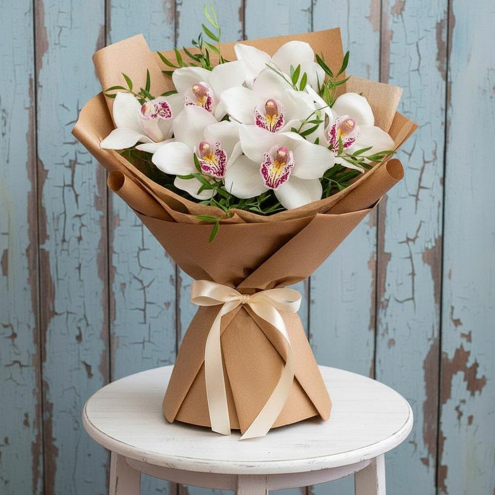 Букет цветов из: Орхидеи и Розы в Новом Чиркее