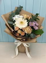 Букет цветов из:  Герберы и Хризантемы в Новом Чиркее