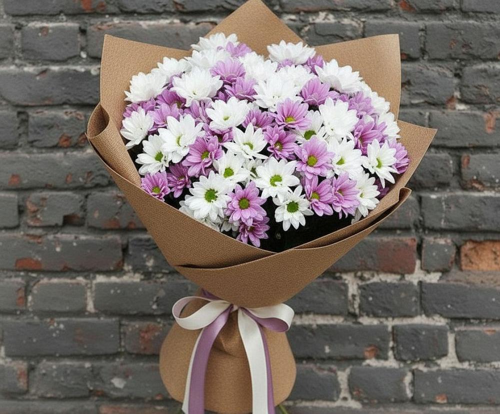 Букет цветов из: Хризантемы в Новом Чиркее