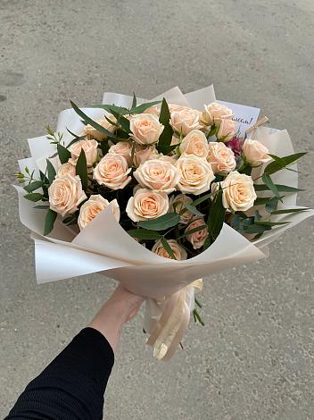 Букет Кремовые розы Латте в Новом Чиркее