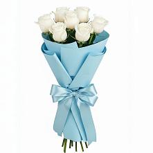 Букет 7 белых роз Проуд в Новом Чиркее