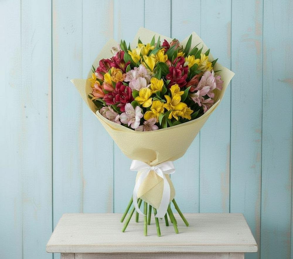 Букет цветов из: Альстромерии в Новом Чиркее