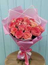 Букет 15 Розовых роз Равель в Новом Чиркее