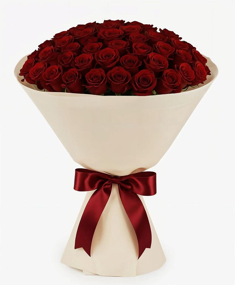 Букет 101 Бордовая роза Блэк Бакарра в Новом Чиркее