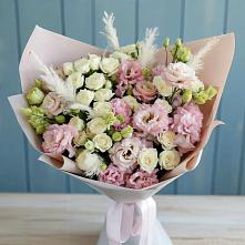 Букет цветов из:  Альстромерии и Розы в Новом Чиркее